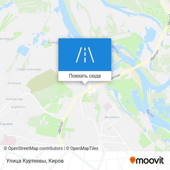 Карта Улица Куртеевы