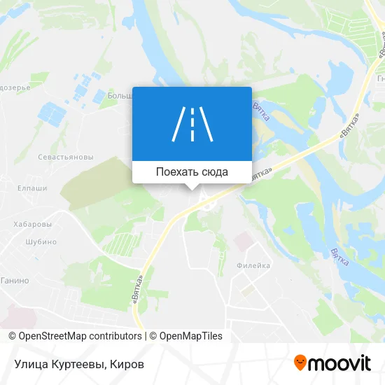 Карта Улица Куртеевы