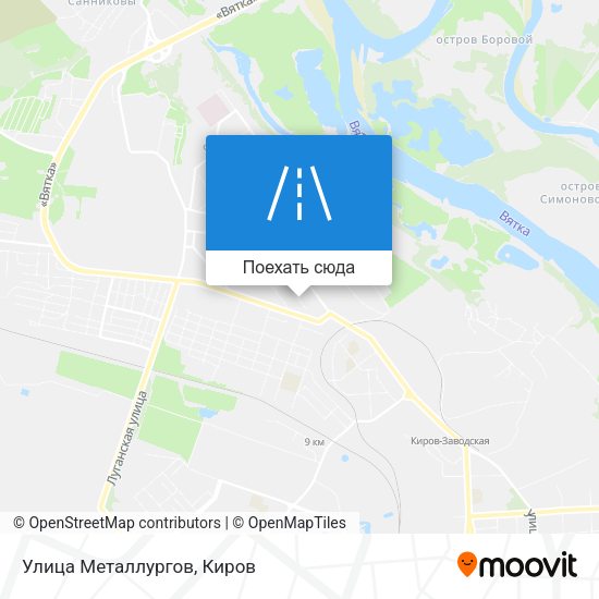 Карта Улица Металлургов