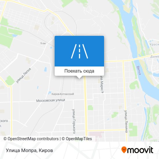Карта Улица Мопра