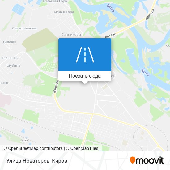 Карта Улица Новаторов
