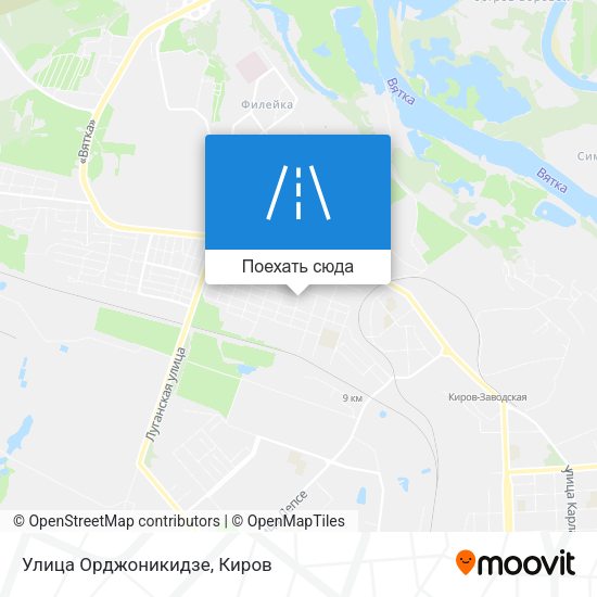 Карта Улица Орджоникидзе
