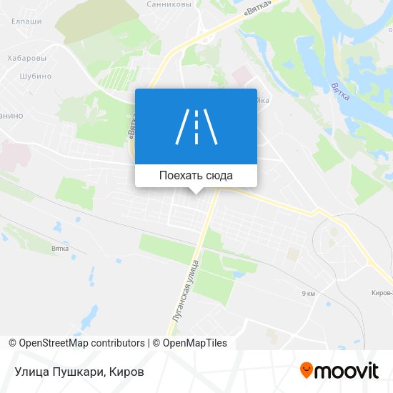 Карта Улица Пушкари
