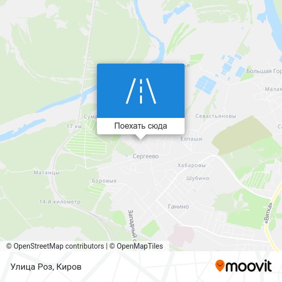 Карта Улица Роз