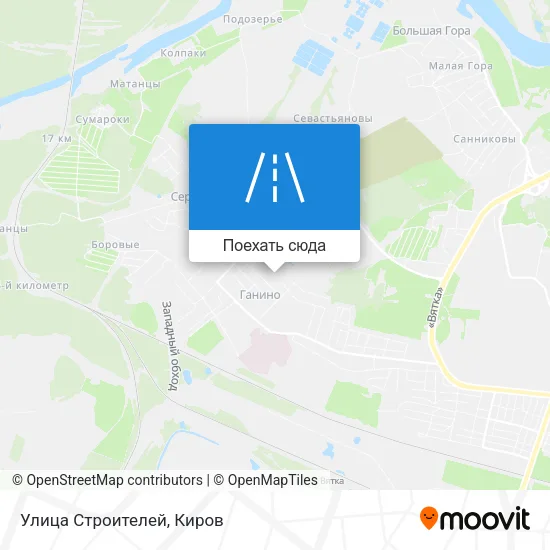 Карта Улица Строителей
