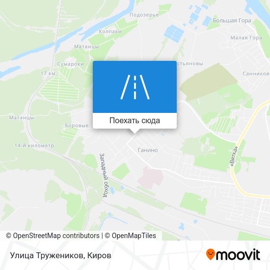 Карта Улица Тружеников