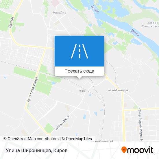 Карта Улица Широнинцев
