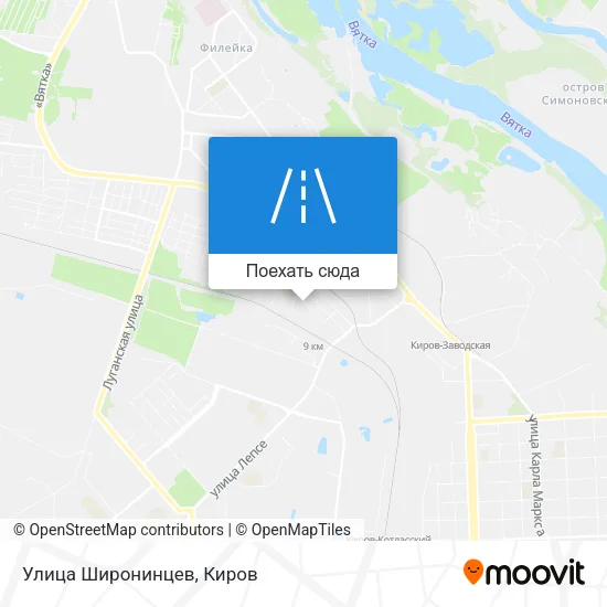 Карта Улица Широнинцев