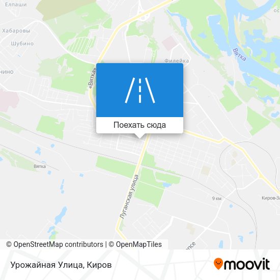 Карта Урожайная Улица