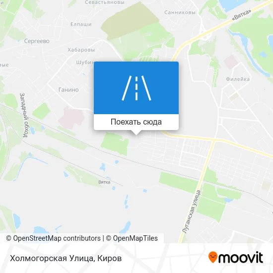 Карта Холмогорская Улица