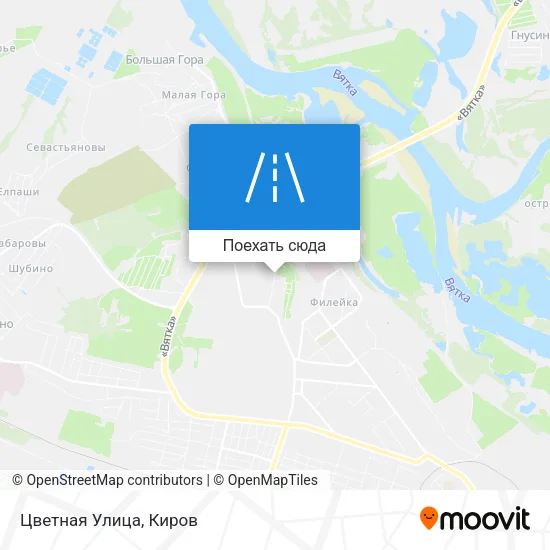 Карта Цветная Улица