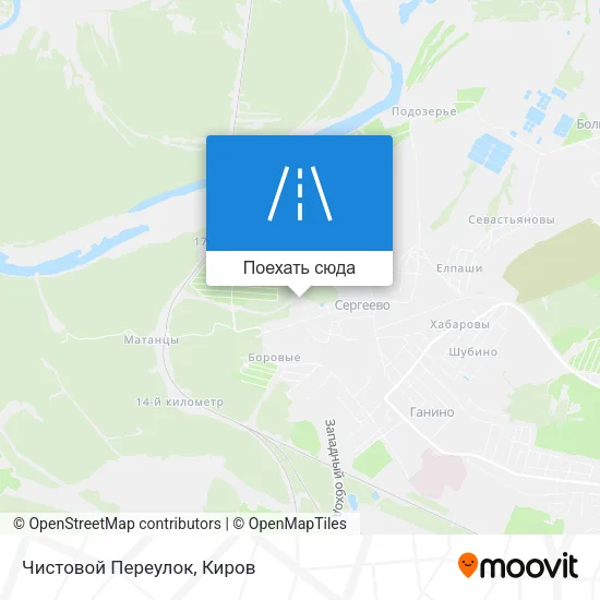 Карта Чистовой Переулок