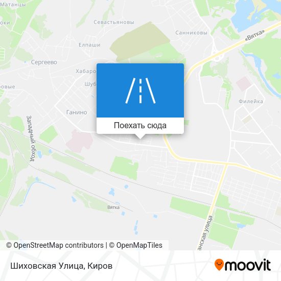 Карта Шиховская Улица