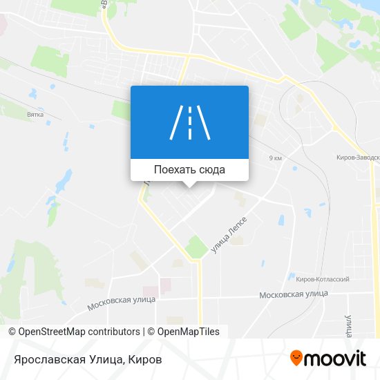 Карта Ярославская Улица