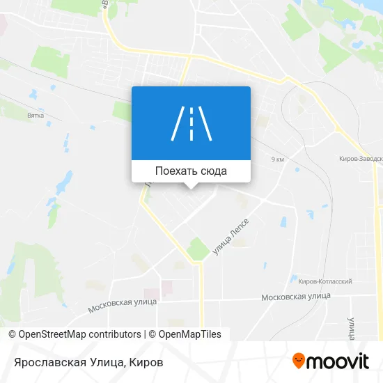Карта Ярославская Улица