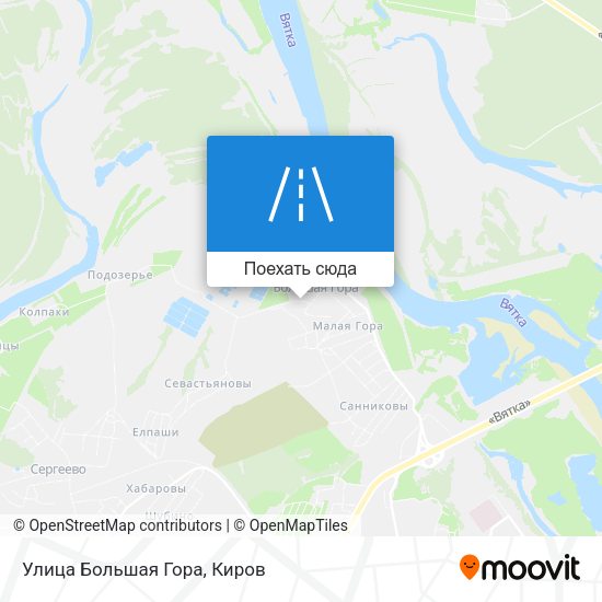 Карта Улица Большая Гора