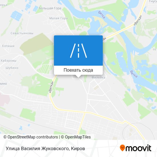 Карта Улица Василия Жуковского