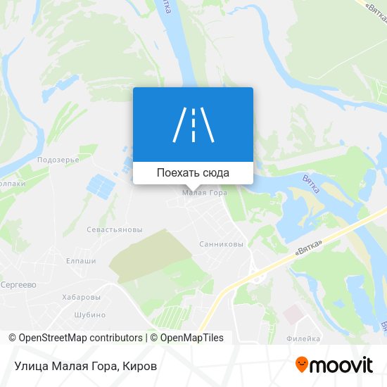 Карта Улица Малая Гора