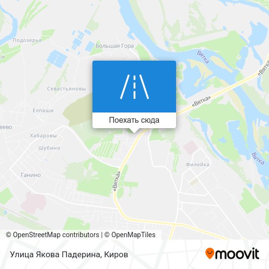 Карта Улица Якова Падерина