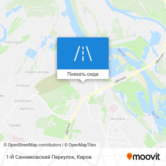 Карта 1-Й Санниковский Переулок