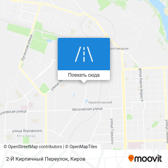 Карта 2-Й Кирпичный Переулок