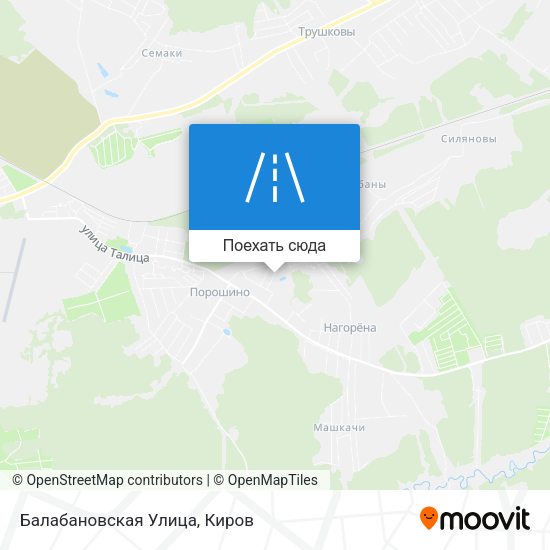 Карта Балабановская Улица