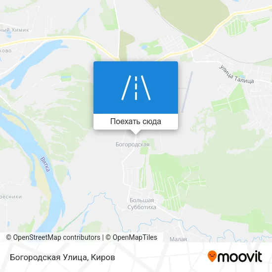 Карта Богородская Улица