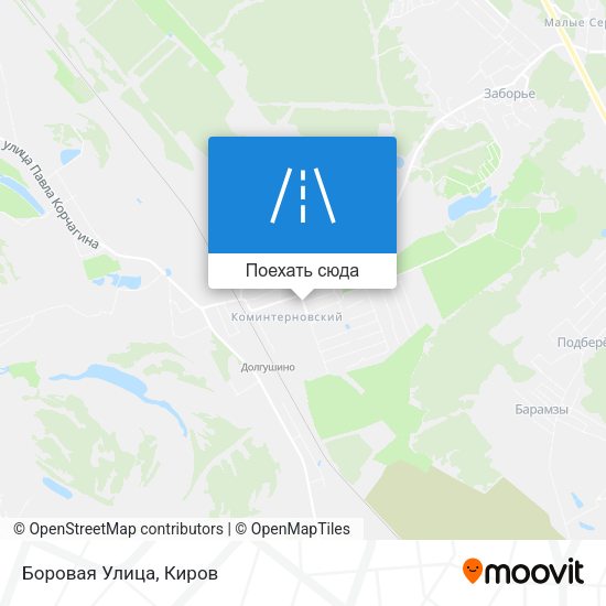 Карта Боровая Улица