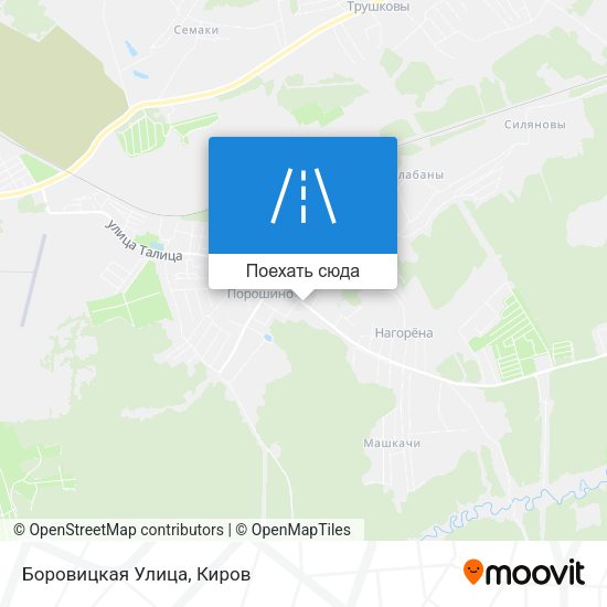 Карта Боровицкая Улица