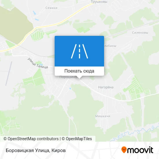 Карта Боровицкая Улица