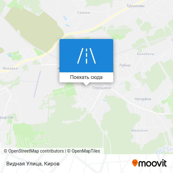 Карта Видная Улица