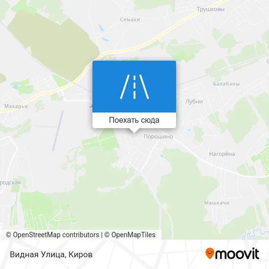 Карта Видная Улица
