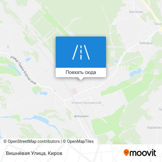 Карта Вишнёвая Улица