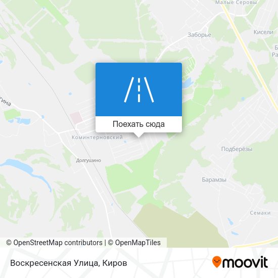 Карта Воскресенская Улица