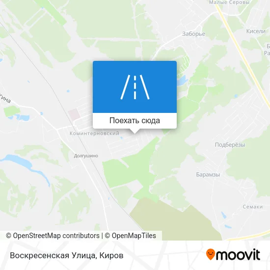 Карта Воскресенская Улица