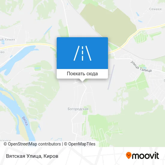 Карта Вятская Улица