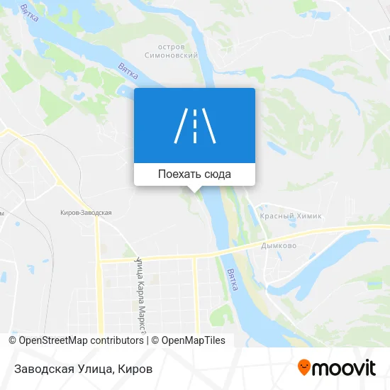 Карта Заводская Улица