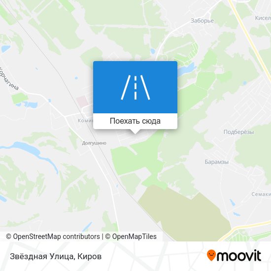 Карта Звёздная Улица