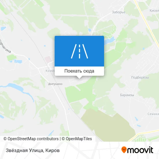 Карта Звёздная Улица