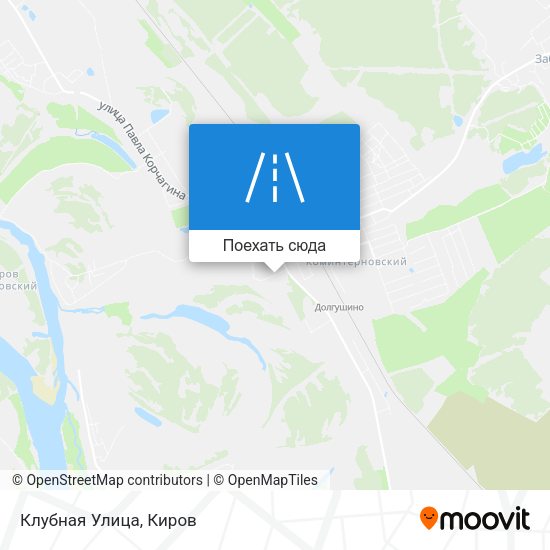Карта Клубная Улица
