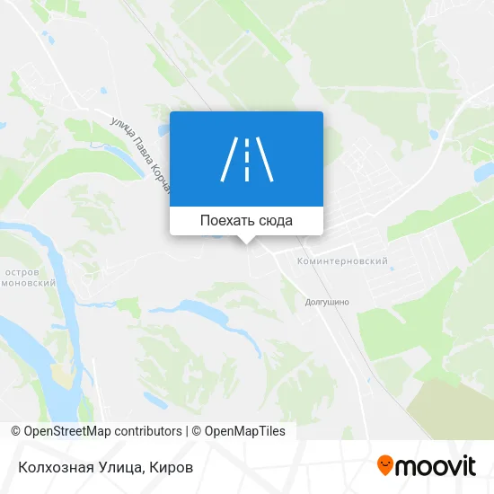 Карта Колхозная Улица