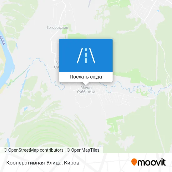Карта Кооперативная Улица