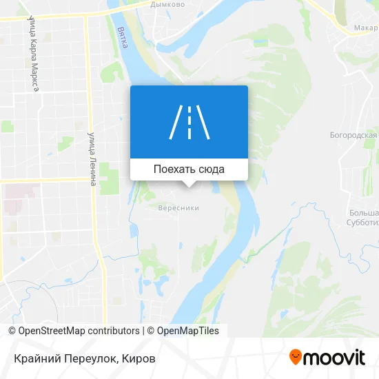 Карта Крайний Переулок