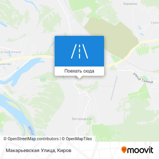 Карта Макарьевская Улица