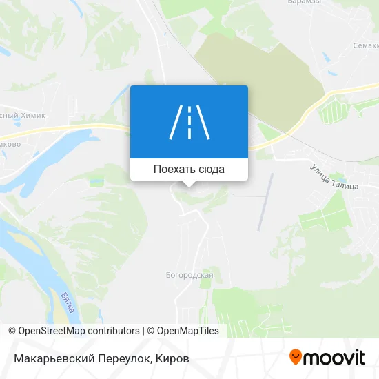 Карта Макарьевский Переулок