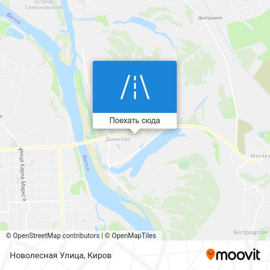 Карта Новолесная Улица