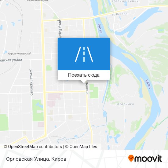 Карта Орловская Улица