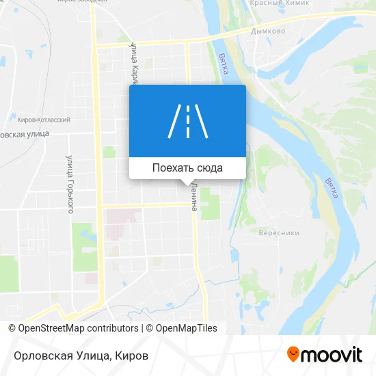 Карта Орловская Улица