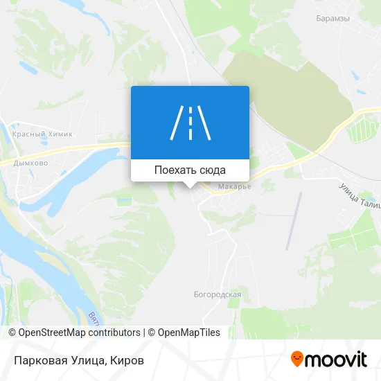Карта Парковая Улица