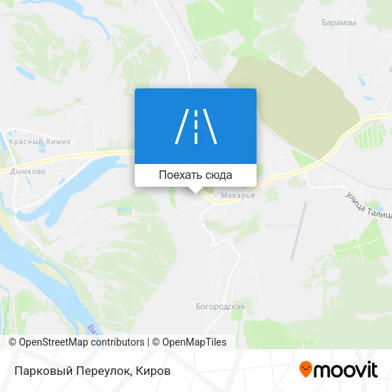 Карта Парковый Переулок